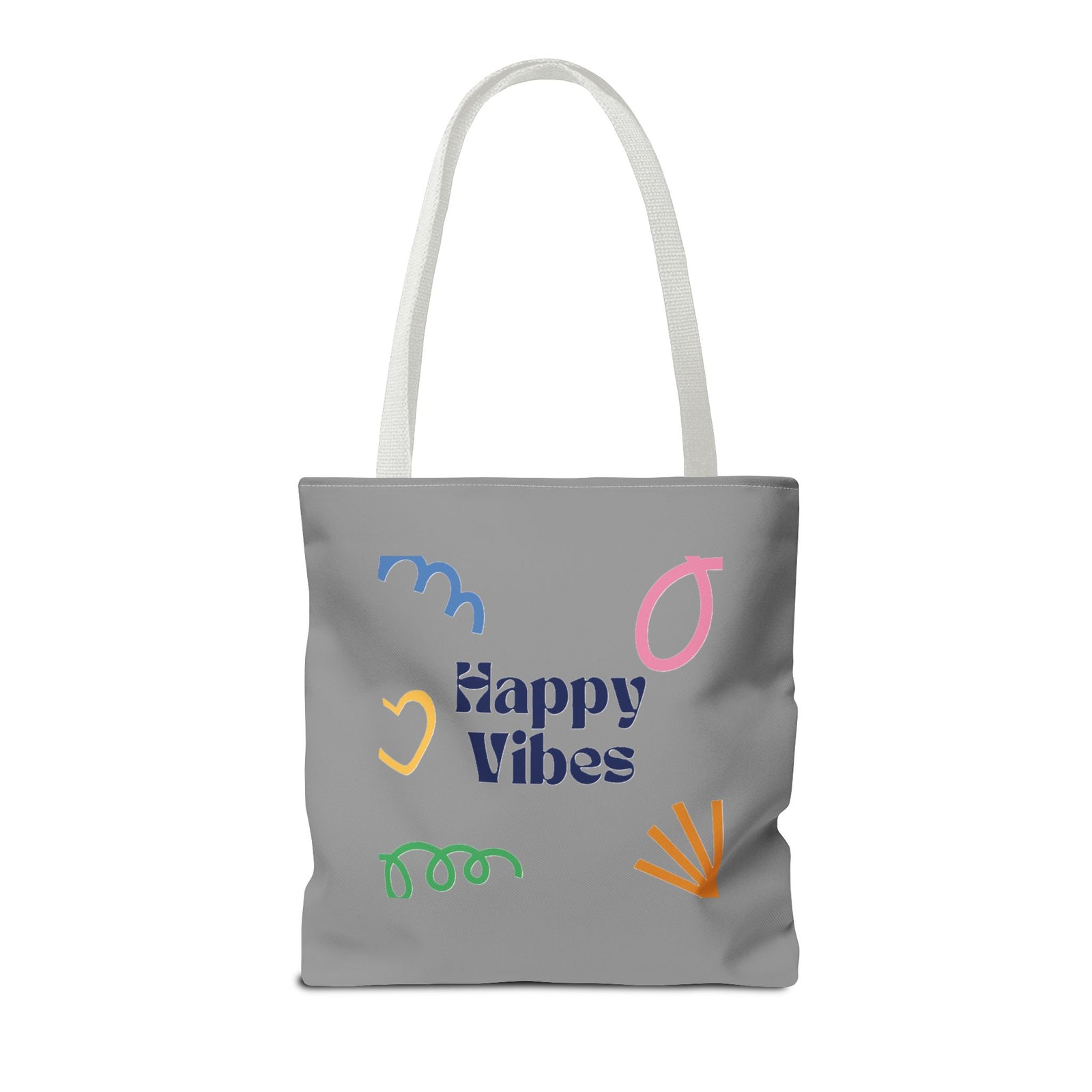 Happy Vibe Tote Bag (AOP) for any occasion