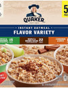 Quaker Instant Oatmeal Variety Pack, 78.8 Oz., 52 Pk.