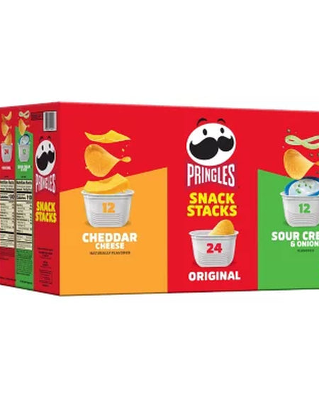 Pringles Snacks Stacks Variety Pack Chips, 48 Pk.