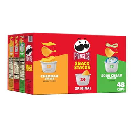 Pringles Snacks Stacks Variety Pack Chips, 48 Pk.