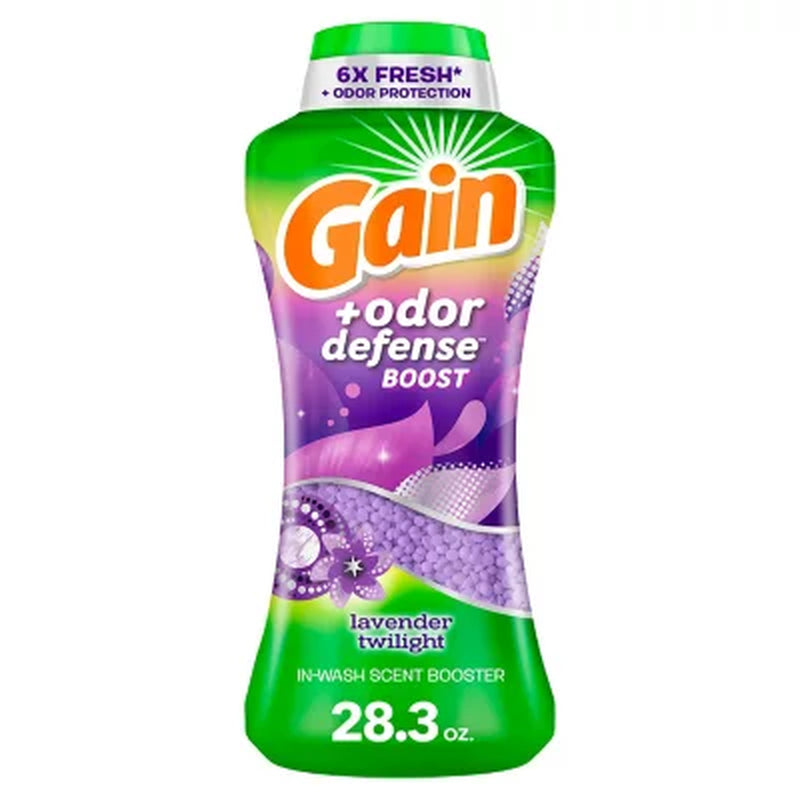 Gain + Odor Defense Boost In-Wash Laundry Scent Booster Beads, Lavender Twilight Scent, 28.3 Oz