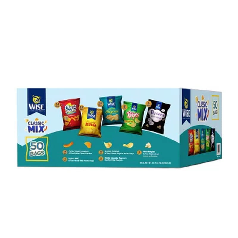 Wise Variety Pack Snacks, 50 Pk.