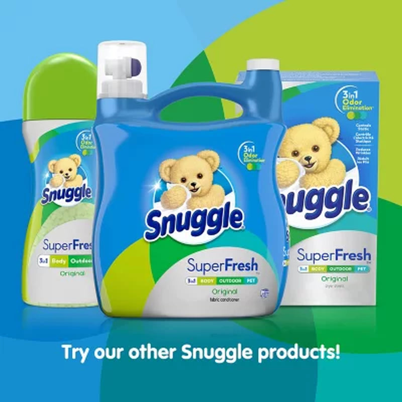 Snuggle plus Superfresh Liquid Fabric Softener 164 Fl. Oz., 155 Loads