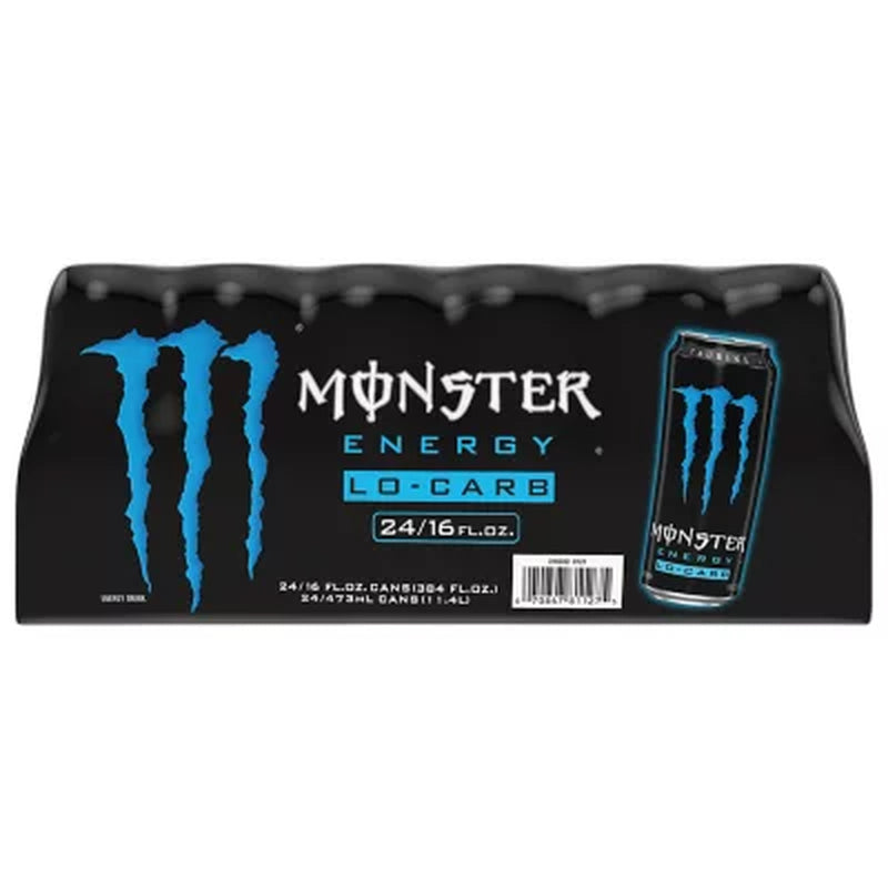 Monster Energy Lo-Carb 16 Fl. Oz., 24 Pk.