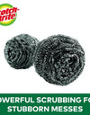 Scotch-Brite Stainless Steel Extra Large Scrubbers,16 Ct.