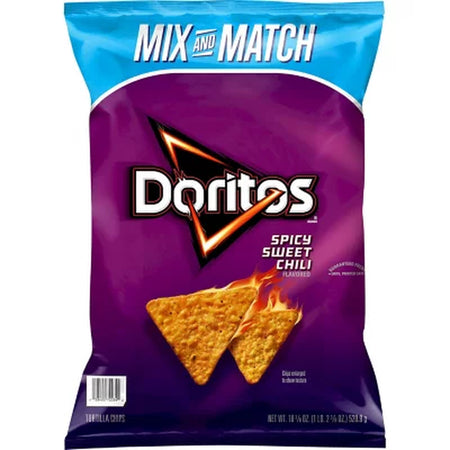 Doritos Spicy Sweet Chili Tortilla Chips, 18.38 Oz.