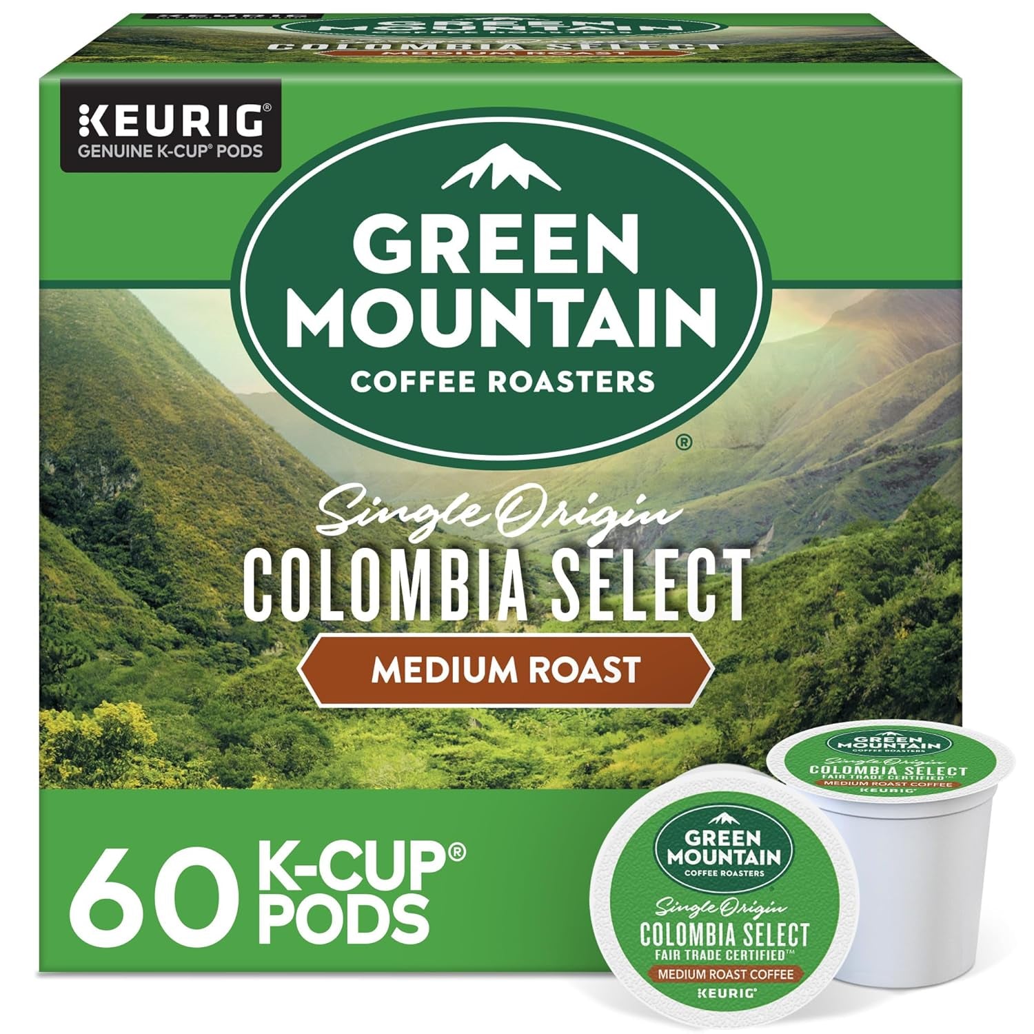 Colombia Select Coffee, Keurig Single-Serve K-Cup Pods, Medium Roast Coffee, 96 Count (4 Packs of 24)