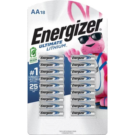 Energizer AA Ultimate Lithium Batteries, 18 Pk.