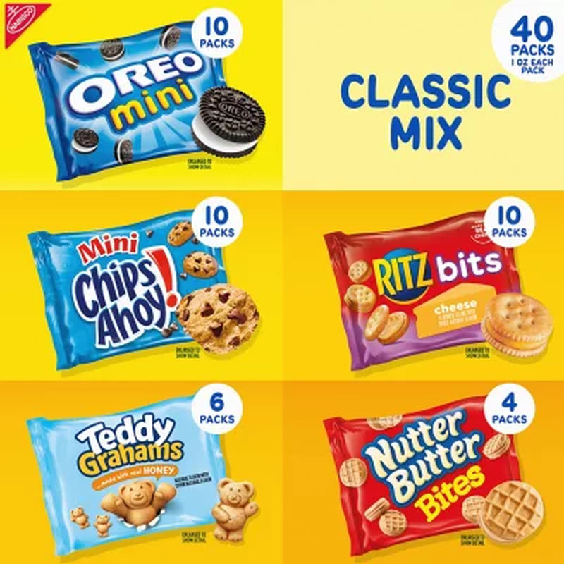 Nabisco Classic Mix Cookie & Cracker Variety Pack 40 Pk.