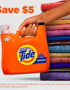 Tide Liquid Laundry Detergent, Original, 152 Loads, 170 Fl. Oz.