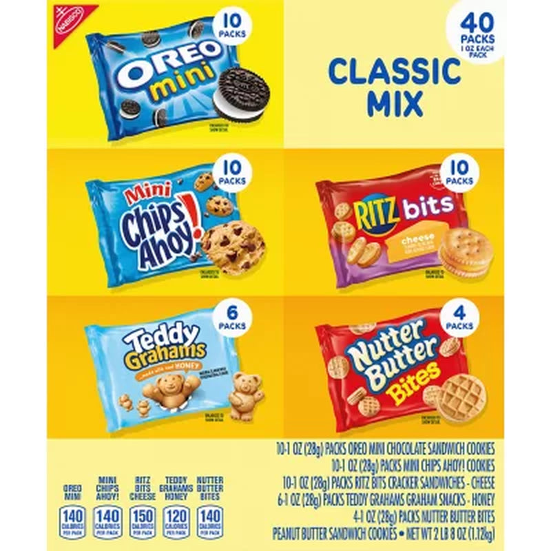 Nabisco Classic Mix Cookie & Cracker Variety Pack 40 Pk.