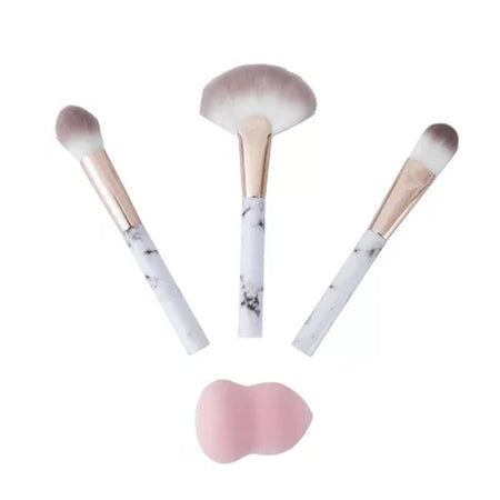 Glotech Marble Makeup Brush Glow Set, 12 Pc.