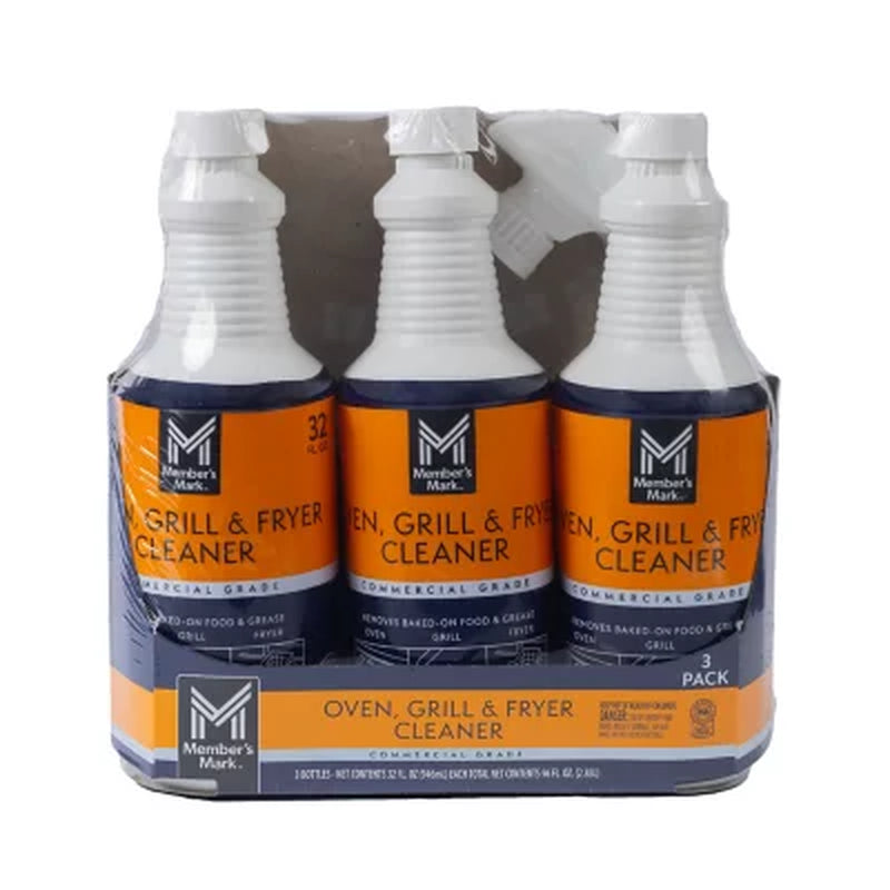 Member'S Mark Commercial Oven, Grill and Fryer Cleaner, 32 Oz., 3 Pk.