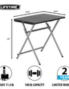 Lifetime 30" Light Commercial Personal Table, Black