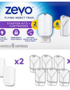 Zevo Flying Insect Trap, Fly Trap 2 Devices + 6 Refills Cartridges