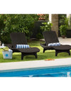 Keter 2-Pack All-Weather Grenada Chaise Loungers, Assorted Colors