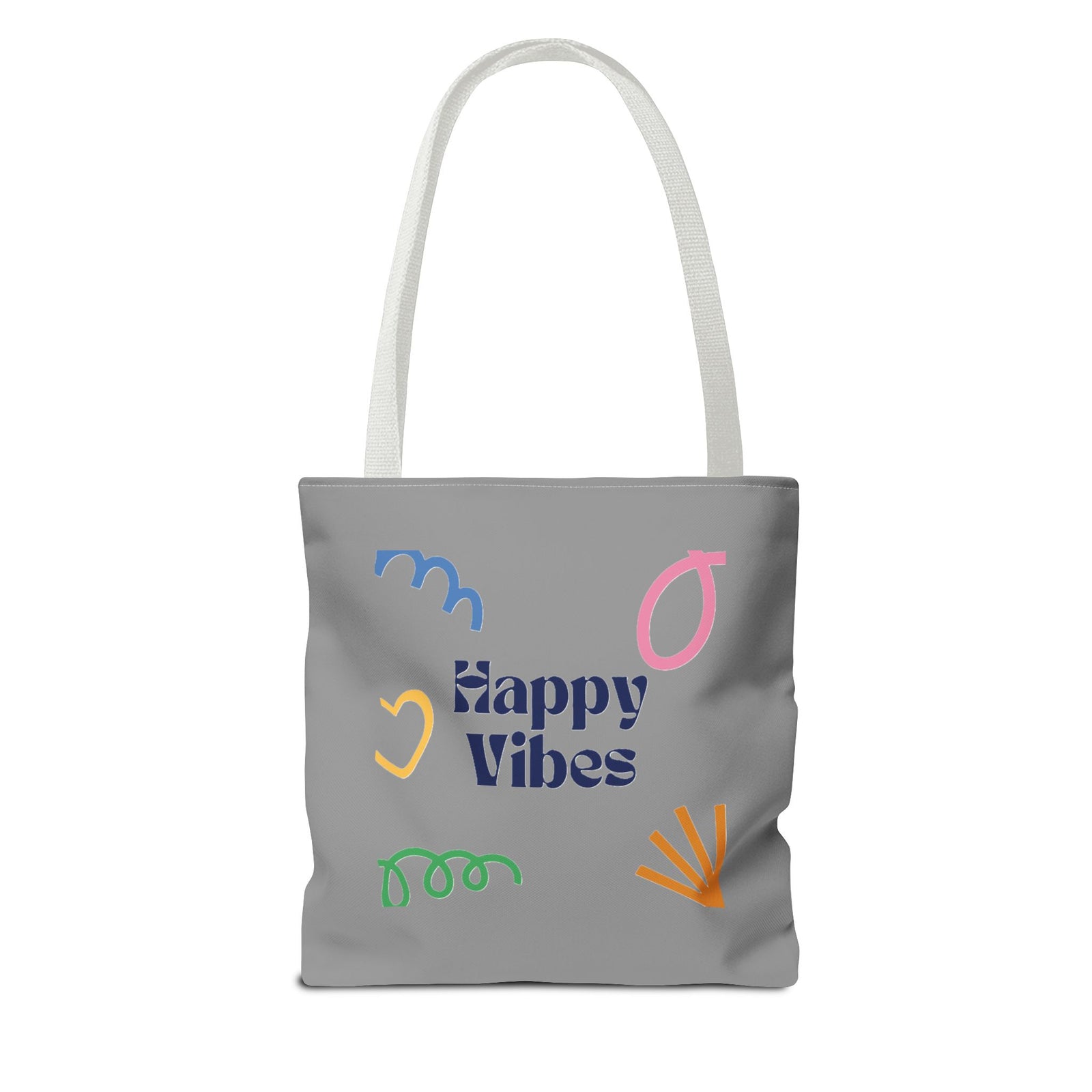 Happy Vibe Tote Bag (AOP) for any occasion