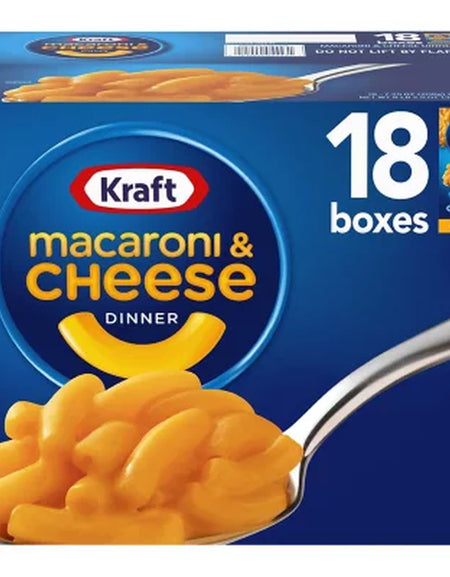 Kraft Original Macaroni and Cheese Dinner, 7.25Oz., 18Pk.