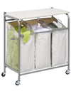 Honey-Can-Do Sort & Iron Laundry Center Natural/Silver