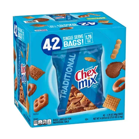 Chex Mix Traditional Savory Snack Mix, 1.75 Oz., 42 Pk.