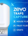 Zevo Flying Insect Trap, Fly Trap 2 Devices + 6 Refills Cartridges