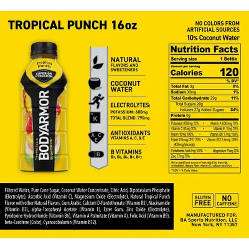 BODYARMOR Sports Drink Variety Pack 12 Fl. Oz., 24 Pk.