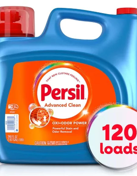 Persil OXI + Odor Power Liquid Laundry Detergent, 120 Loads, 240 Fl. Oz.
