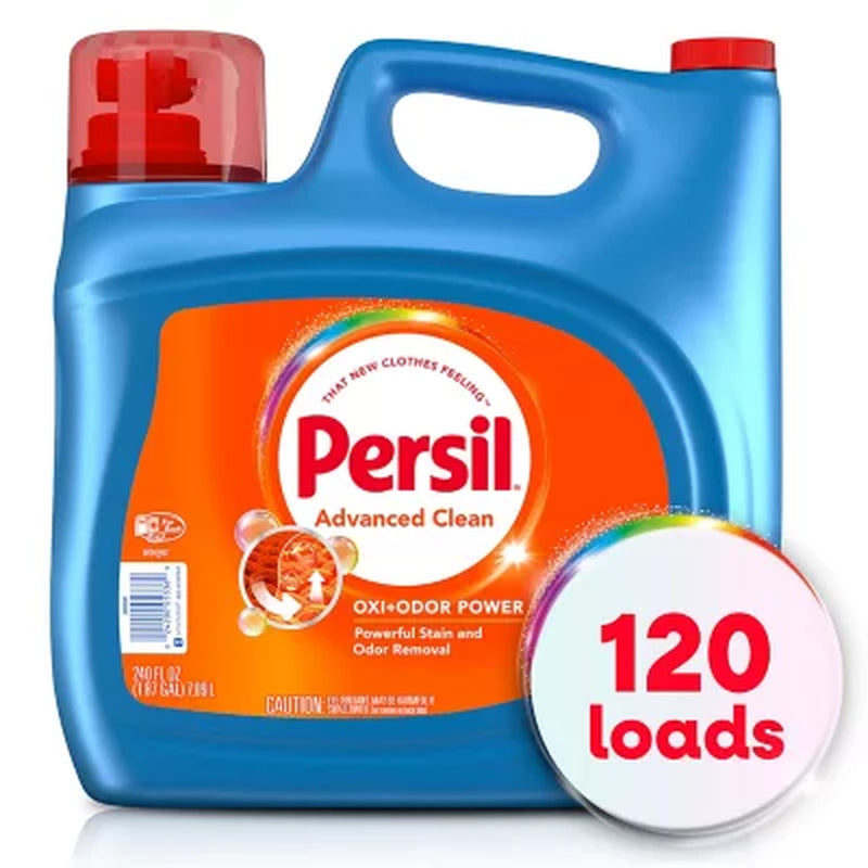 Persil OXI + Odor Power Liquid Laundry Detergent, 120 Loads, 240 Fl. Oz.