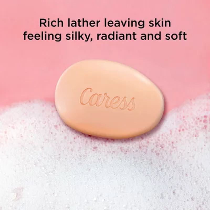 Caress Silkening Daily Silk Beauty Bar, White Peach & Orange Blossom, 3.75 Oz., 16 Ct.