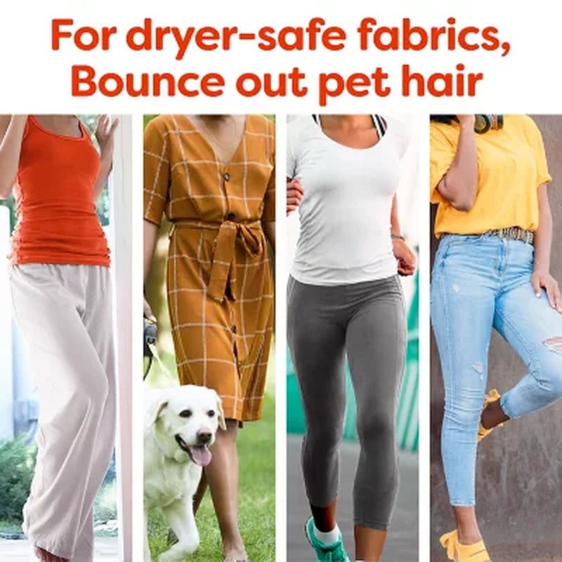 Bounce Pet Hair & Lint Guard Mega Dryer Sheets, Fresh Scent, 210 Ct.