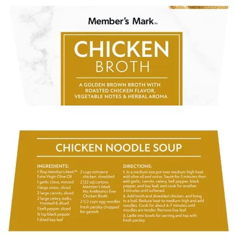 Member'S Mark Chicken Broth, 32 Oz., 6 Pk.