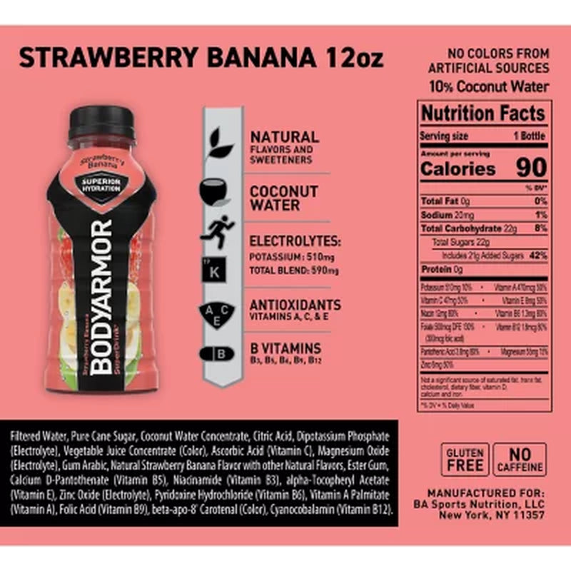 BODYARMOR Sports Drink Variety Pack 12 Fl. Oz., 24 Pk.