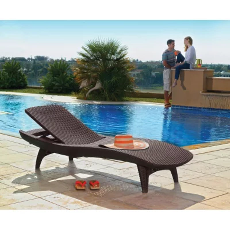 Keter 2-Pack All-Weather Grenada Chaise Loungers, Assorted Colors