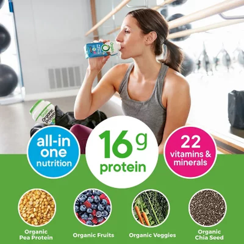 Orgain Organic Nutrition Vegan All-In-One Protein Plant Based RTD Shake, Smooth Chocolate 12 Ct.