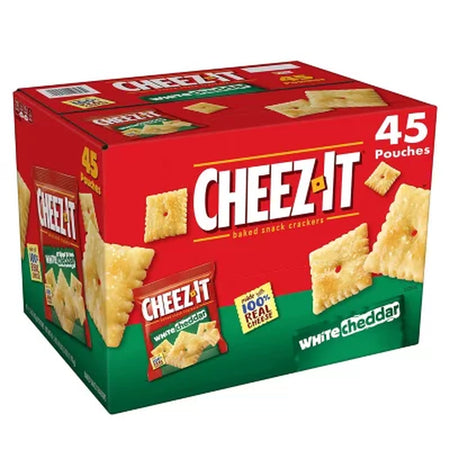 Cheez-It White Cheddar Snack Packs, 1.5 Oz., 45 Pk.