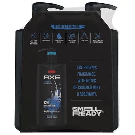 AXE Phoenix Body Wash for Men with Pump, 28 Fl. Oz., 2 Pk.