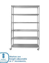 Member'S Mark 6-Tier NSF Heavy Duty Wire Shelving, 47.75" W X 18" D X 75.5" H