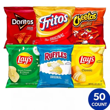 Frito-Lay Classic Mix Variety Pack Chips, 50 Pk.