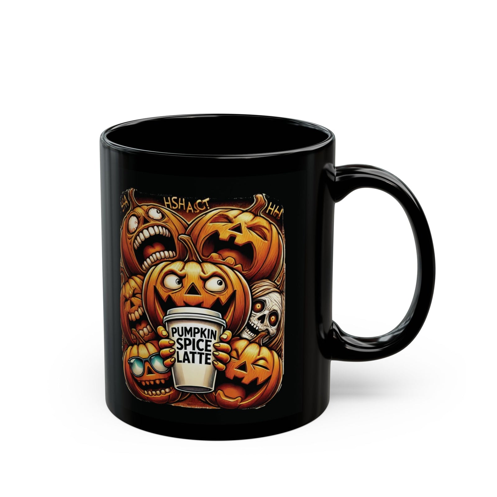 Pumpkin Panic Mug Black Mug 11oz