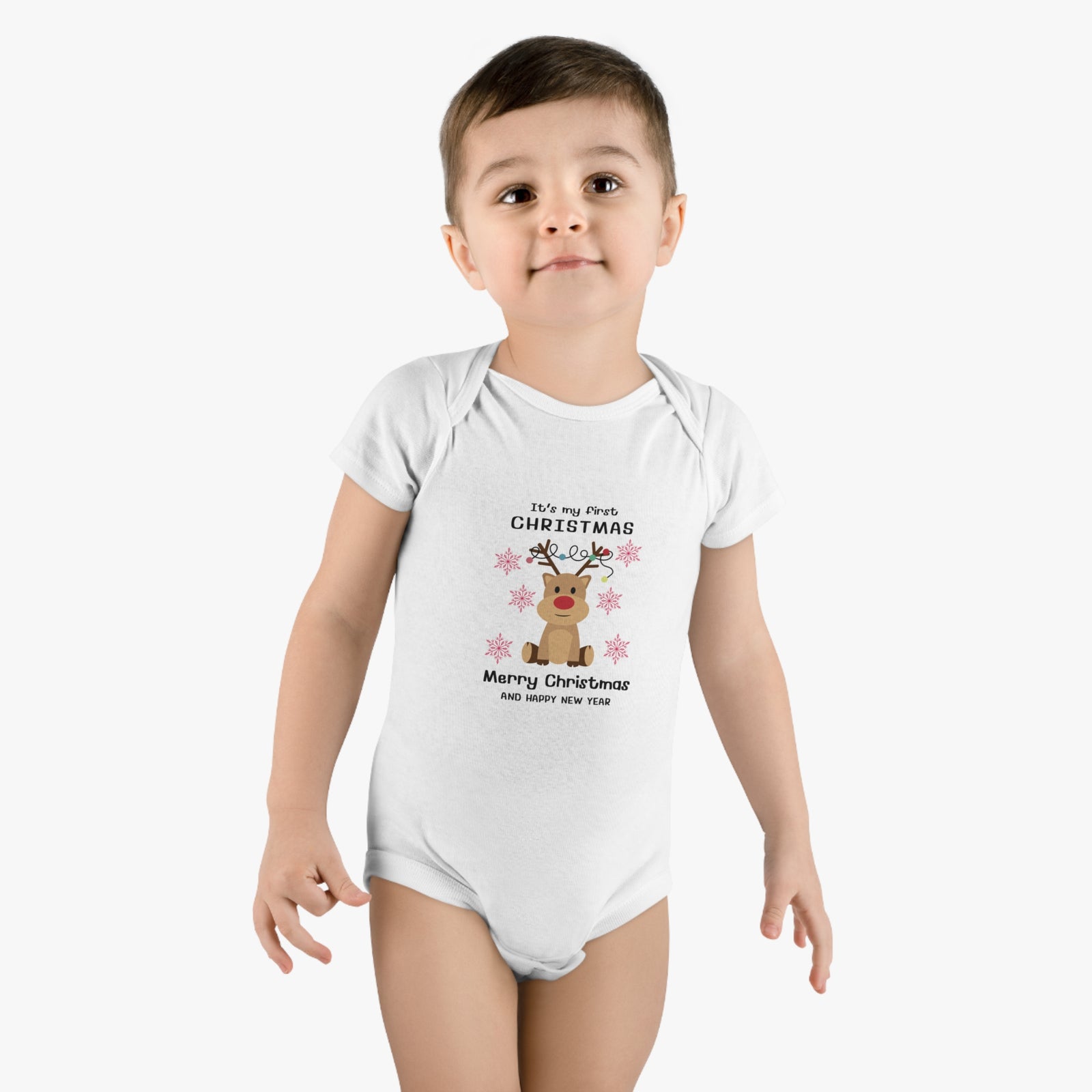 It is my first Christmas  Onesie® Organic Baby Bodysuit