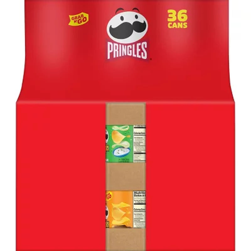 Pringles Grab-N-Go Variety Pack Chips, 36 Pk.