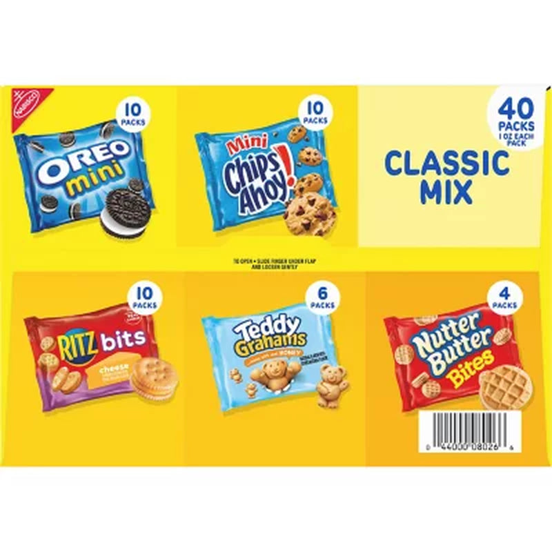 Nabisco Classic Mix Cookie & Cracker Variety Pack 40 Pk.