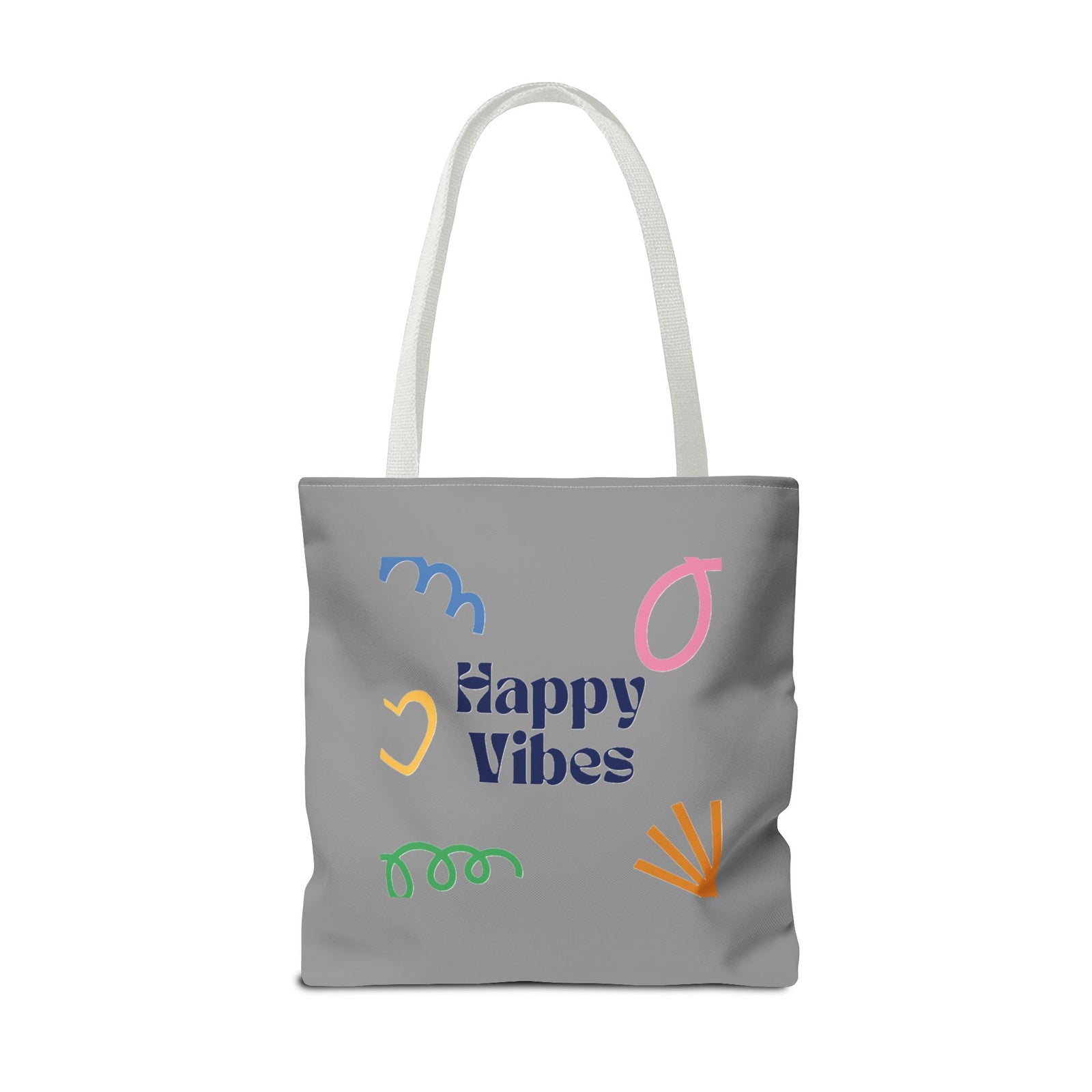 Happy Vibe Tote Bag (AOP) for any occasion