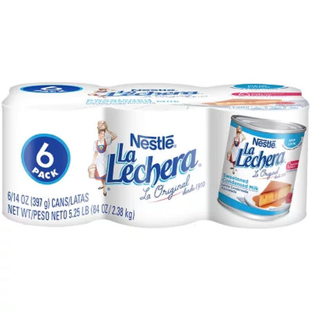 Nestle La Lechera Sweetened Condensed Milk, 14 Oz., 6 Pk.