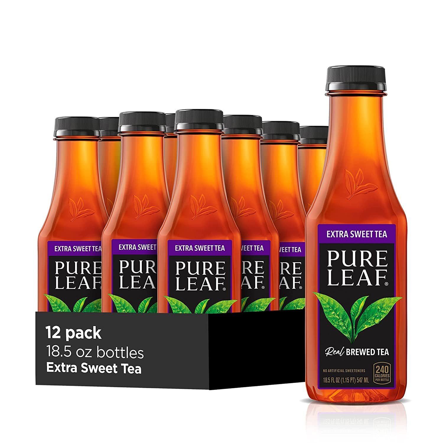 Pure Leaf Iced Tea Bottles Sweetened, 18.5 Fl Oz 12 CT (CHOOSE FLAVOR)