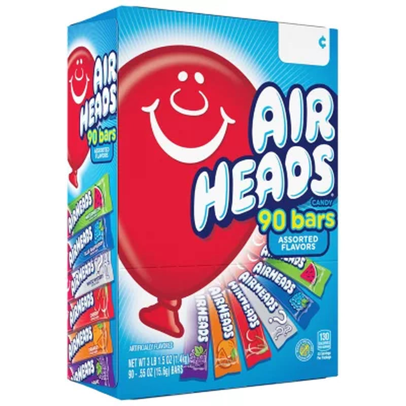 Airheads Variety Pack, 0.55 Oz., 90 Pk.