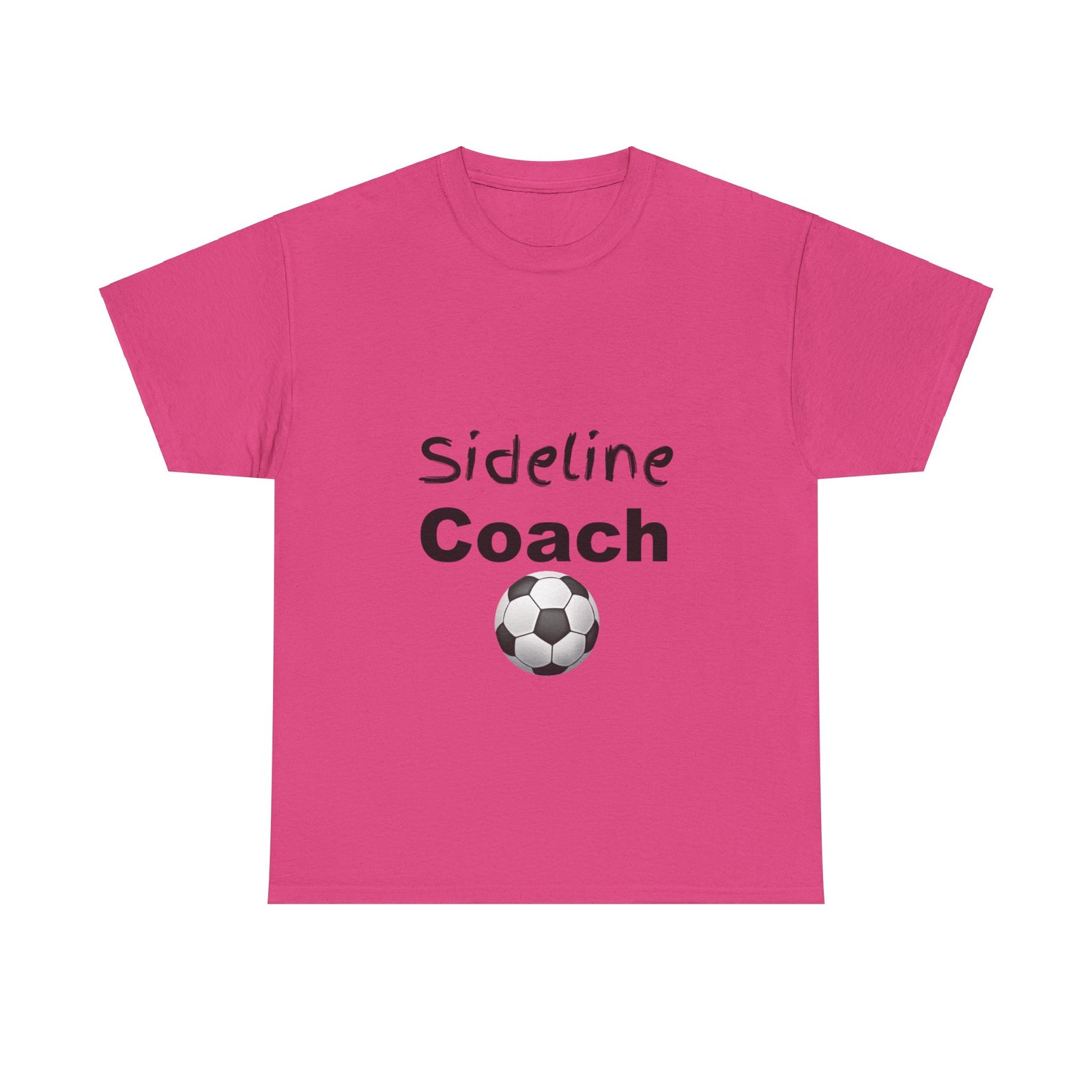 "Sideline Coach, I yell because I care"  Tee at Your Next Game! 🔥⚽️ #SidelineCheerleader