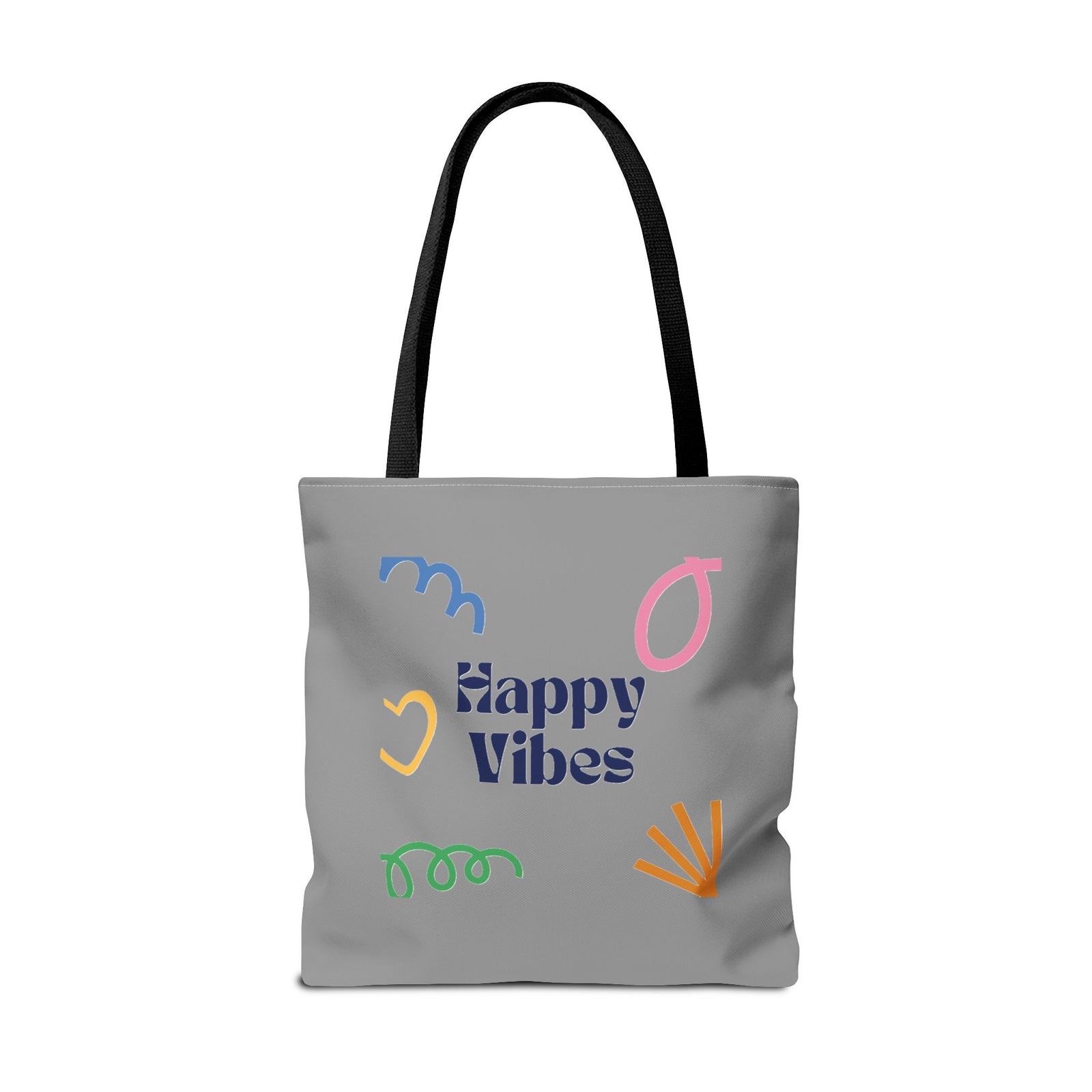 Happy Vibe Tote Bag (AOP) for any occasion