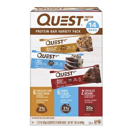 Quest Gluten Free Protein Bars, Variety Pack, 14 Ct.