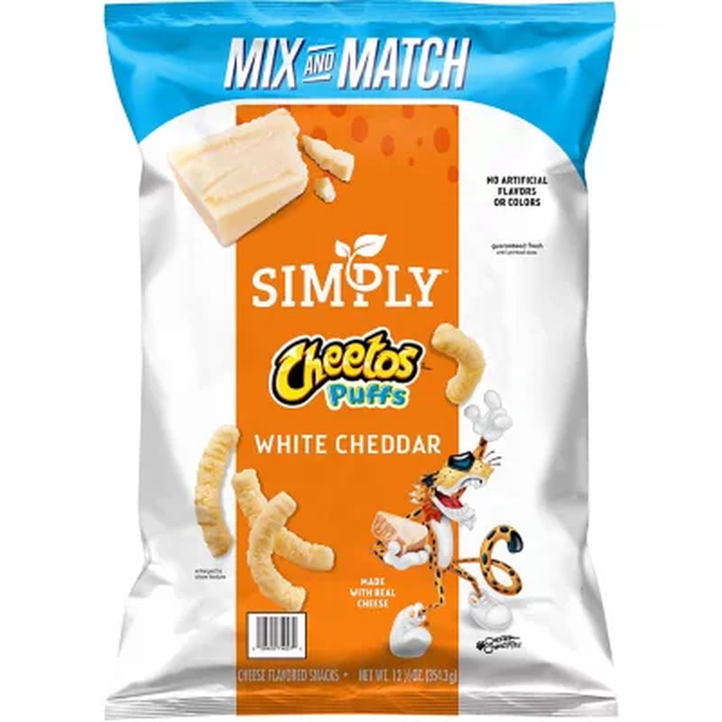 Cheetos Simply White Cheddar Puffs, 12.5 Oz.